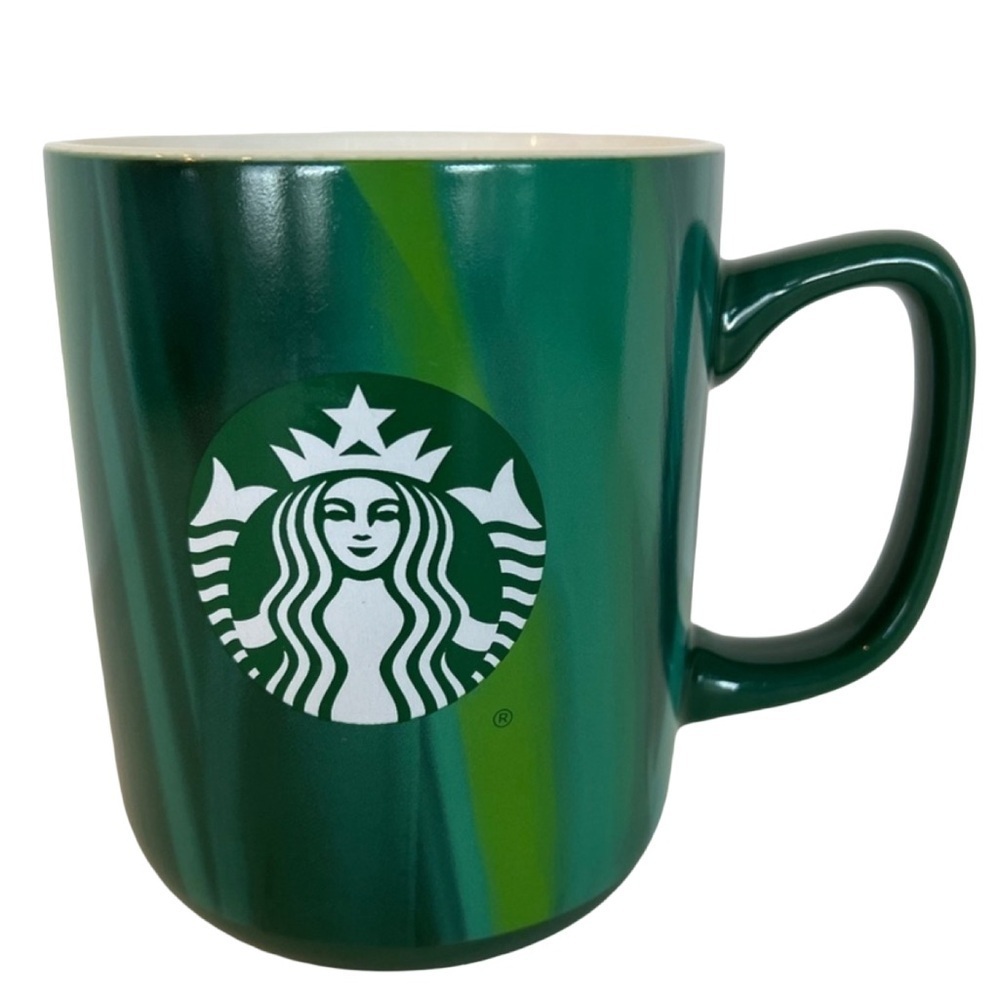 Starbucks 2022 15oz. Emerald Green Marbled Mug